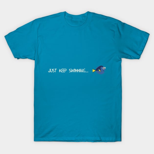 Keep Swimming T-Shirt by Masterpopmind